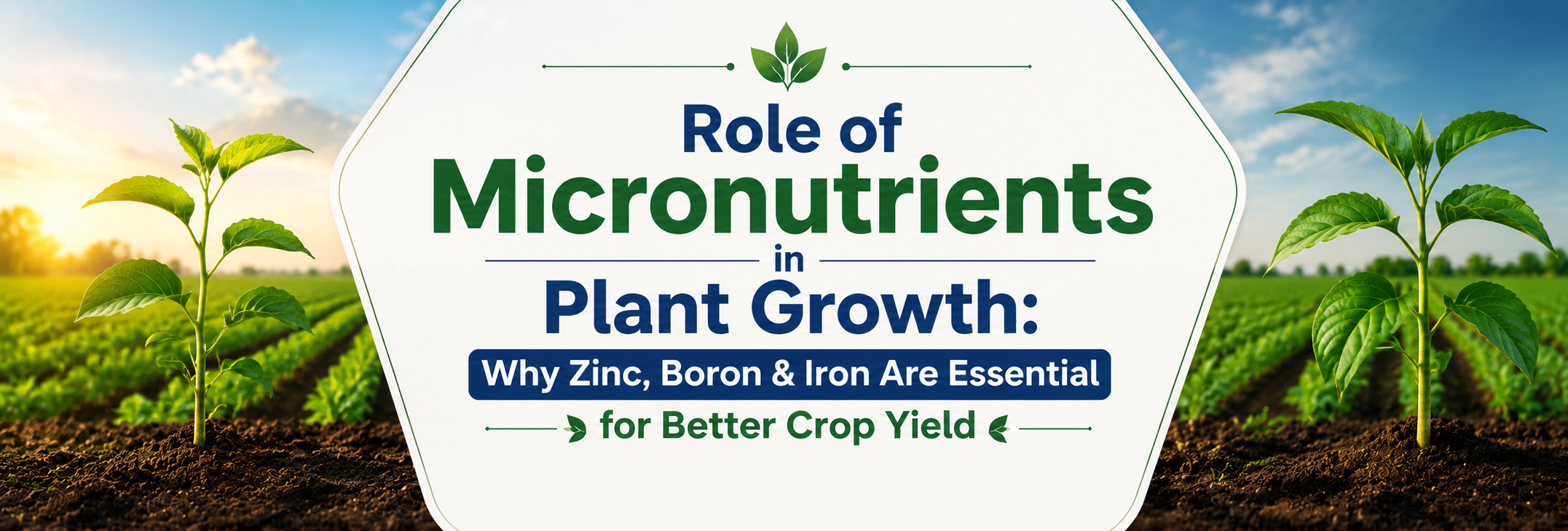 Role of Micronutrients in Plant Growth: Why Zinc, Boron & Iron Are Essential for Better Crop Yield